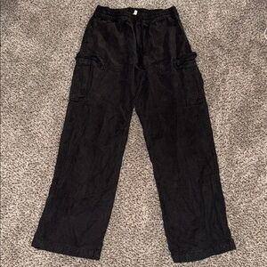 Aerie Black Wide Leg Pants